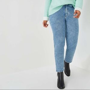 Joe Fresh Women+ Medium Acid Wash High Waist Jeans